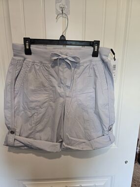 Calvin Klein Light Gray Women's Drawstring Casual Bermudas